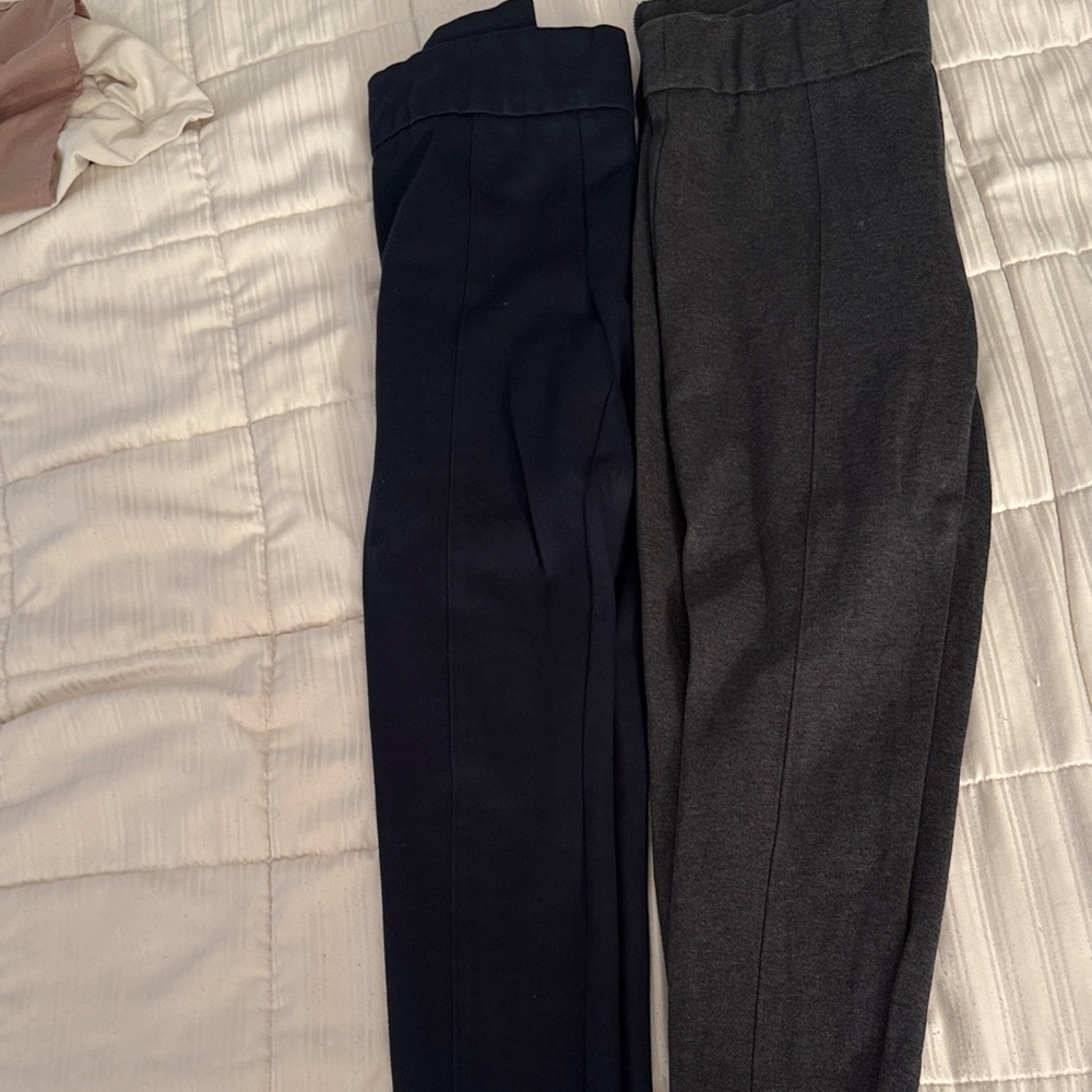 GAP Women's Dual-Tone Navy and Gray Trousers